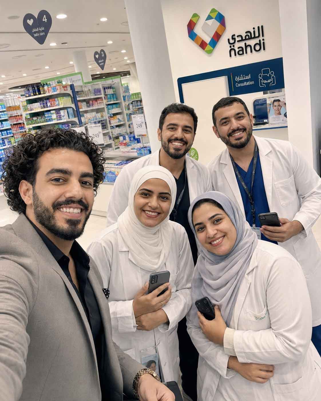 Joker Program · Nahdi team selfie