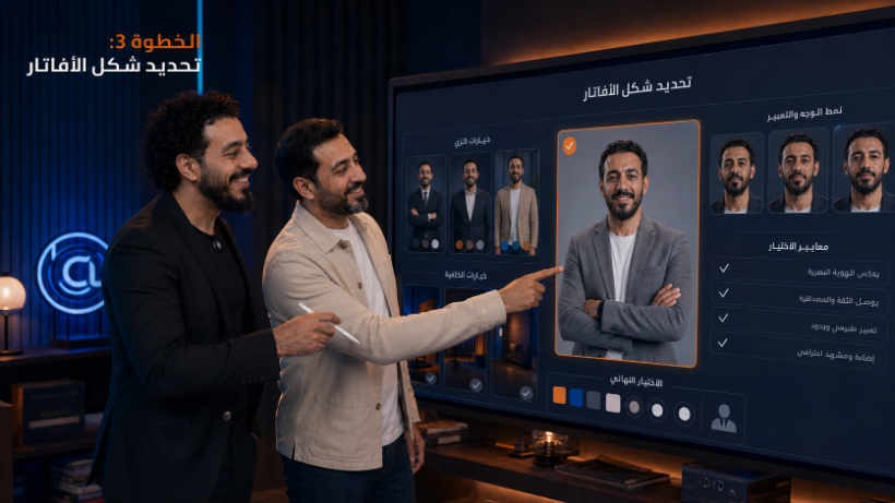 تحديد شكل الأفاتار — Choosing the avatar