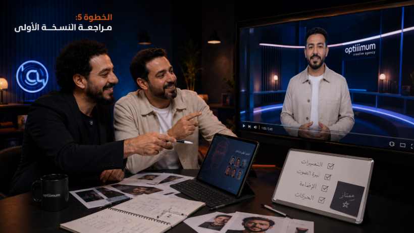 مراجعة النسخة الأولى — Reviewing the first cut