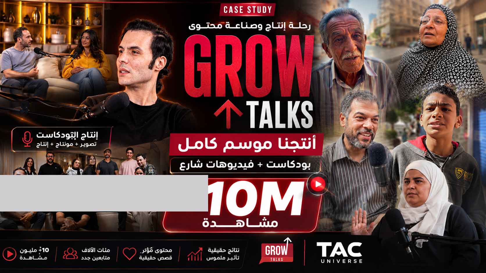 Growth Talks — a full podcast season + street reviews delivering 10M+ views. cover