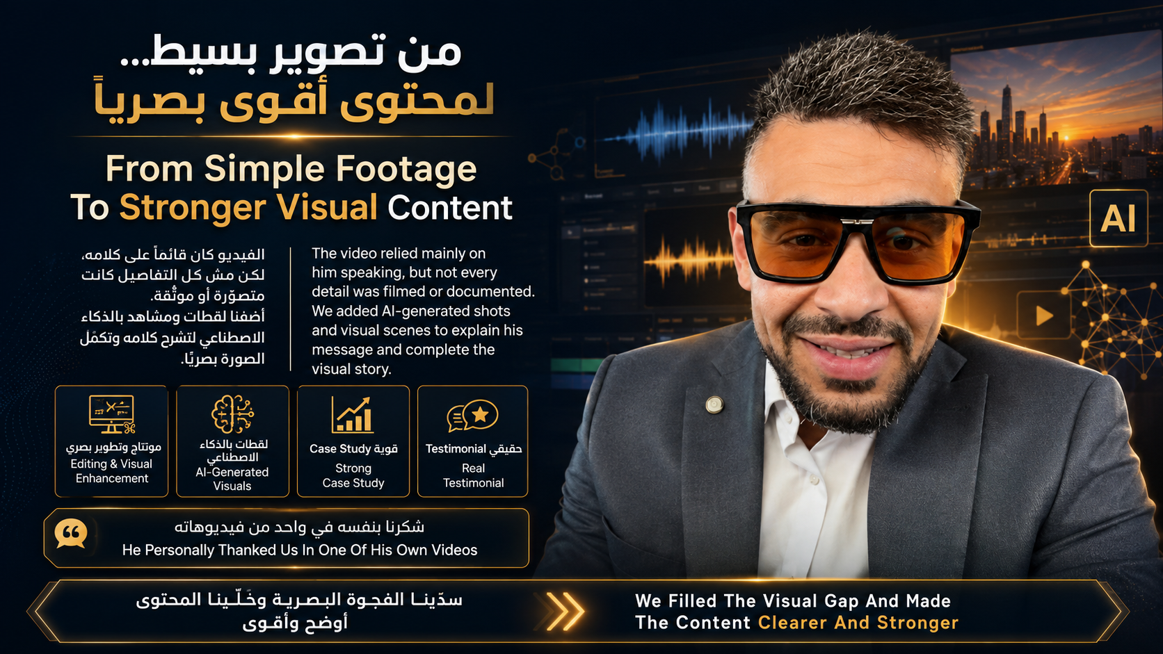 Rashwan Travel — من تصوير بسيط لمحتوى بصري أقوى بمساعدة الذكاء الاصطناعي